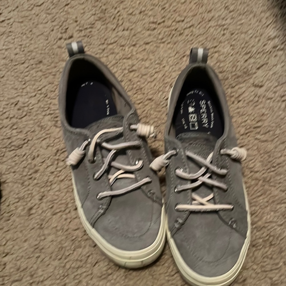 Sperry Gray comfort shoes size 6